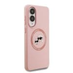 Karl Lagerfeld Liquid Silicone Double Heads MagSafe Pink Kryt Samsung Galaxy S25 Edge