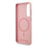 Karl Lagerfeld Liquid Silicone Double Heads MagSafe Pink Kryt Samsung Galaxy S25 Edge