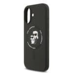 Karl Lagerfeld Liquid Silicone Karl and Choupette MagSafe Black Kryt iPhone 17