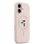 Karl Lagerfeld Liquid Silicone Karl and Choupette MagSafe Pink Kryt iPhone 17