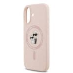 Karl Lagerfeld Liquid Silicone Karl and Choupette MagSafe Pink Kryt iPhone 17