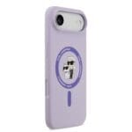 Karl Lagerfeld Liquid Silicone Karl and Choupette MagSafe Purple Kryt iPhone 17 Air