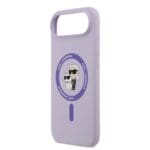 Karl Lagerfeld Liquid Silicone Karl and Choupette MagSafe Purple Kryt iPhone 17 Air