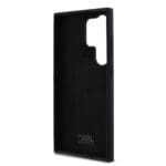 Karl Lagerfeld Liquid Silicone Metal Karl and Choupette Black Kryt Samsung Galaxy S24 Ultra
