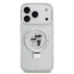Karl Lagerfeld Ringstand Karl and Choupette MagSafe White Kryt iPhone 17 Pro