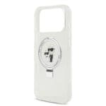 Karl Lagerfeld Ringstand Karl and Choupette MagSafe White Kryt iPhone 17 Pro Max