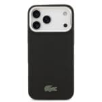 Lacoste Iconic Petit Pique Camera Stand MagSafe Black Kryt iPhone 17 Pro Max