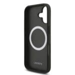 Lacoste Iconic Petit Pique MagSafe + Wallet Black Kryt iPhone 17