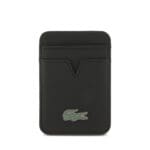 Lacoste Iconic Petit Pique MagSafe + Wallet Black Kryt iPhone 17