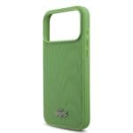 Lacoste Iconic Petit Pique MagSafe + Wallet Green Kryt iPhone 17 Pro Max