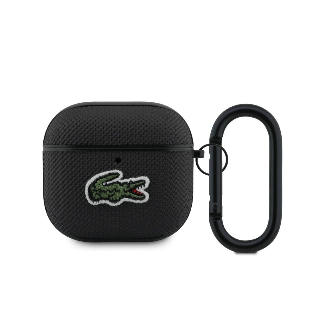 Lacoste Petit Pique Croc Logo Patch Black Kryt AirPods 4
