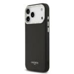 Lacoste PU Leather Champs Elysees MagSafe Black Kryt iPhone 17 Pro Max