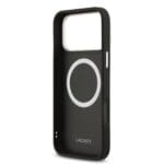 Lacoste PU Leather Champs Elysees MagSafe Black Kryt iPhone 17 Pro Max