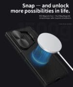 Nillkin CamShield Prop Magnetic Pen Slot Samsung Black Kryt Samsung Galaxy Z Fold 7