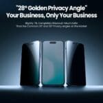 Nillkin Tempered Glass 0.25mm Guardian 2.5D Apple Black (with Applicator) iPhone 17 Pro