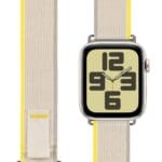 OBAL:ME Textile Band Apple Watch SE/11/10/9/8/7/6/5/4/3/Ultra 1/2/3 (44/45/46/49mm) M-L Beige/Yellow