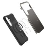 Spigen Slim Armor Mag MagSafe Gunmetal Kryt Samsung Galaxy S25 Fe