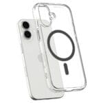 Spigen Ultra Hybrid Mag MagSafe Clear/Graphite Kryt iPhone 17