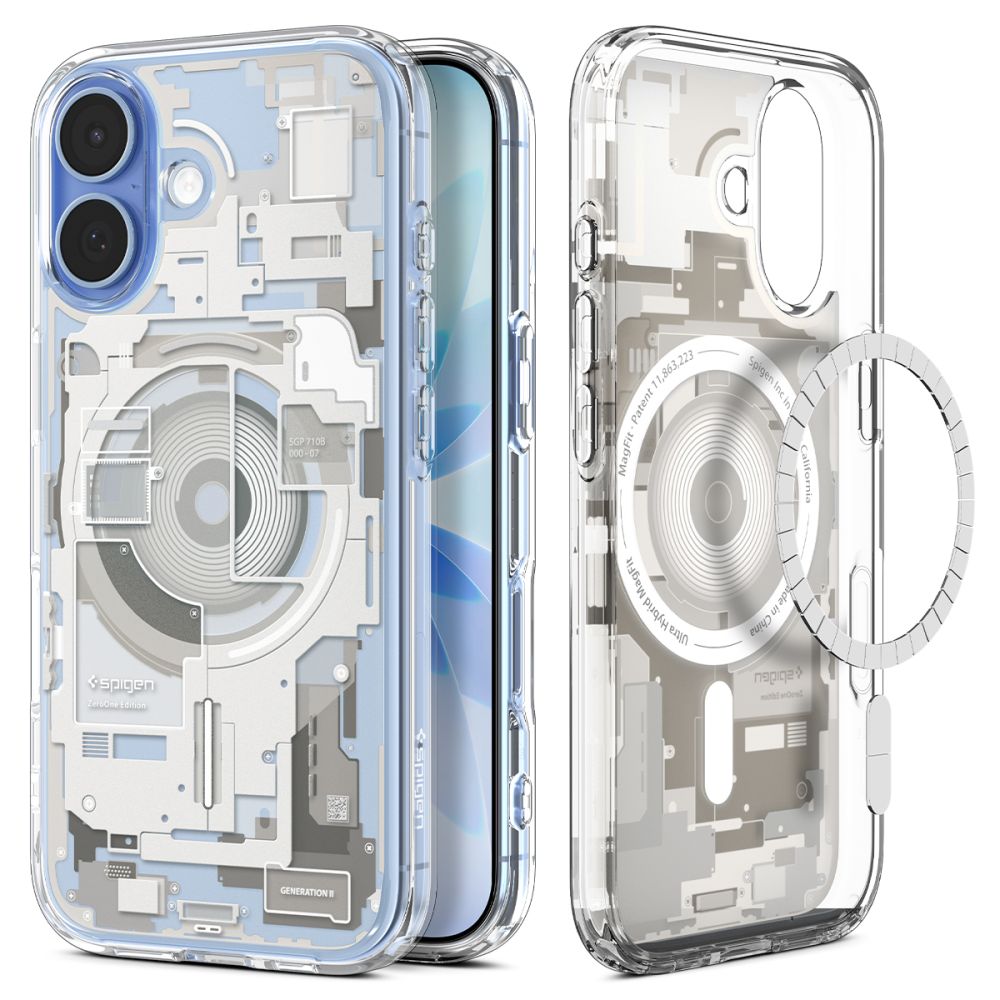 Spigen Ultra Hybrid Mag MagSafe Zero One Natural Titanium Kryt iPhone 17