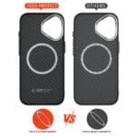 Tech-Protect Ion Carbon MagSafe Black/Silver Kryt iPhone 17