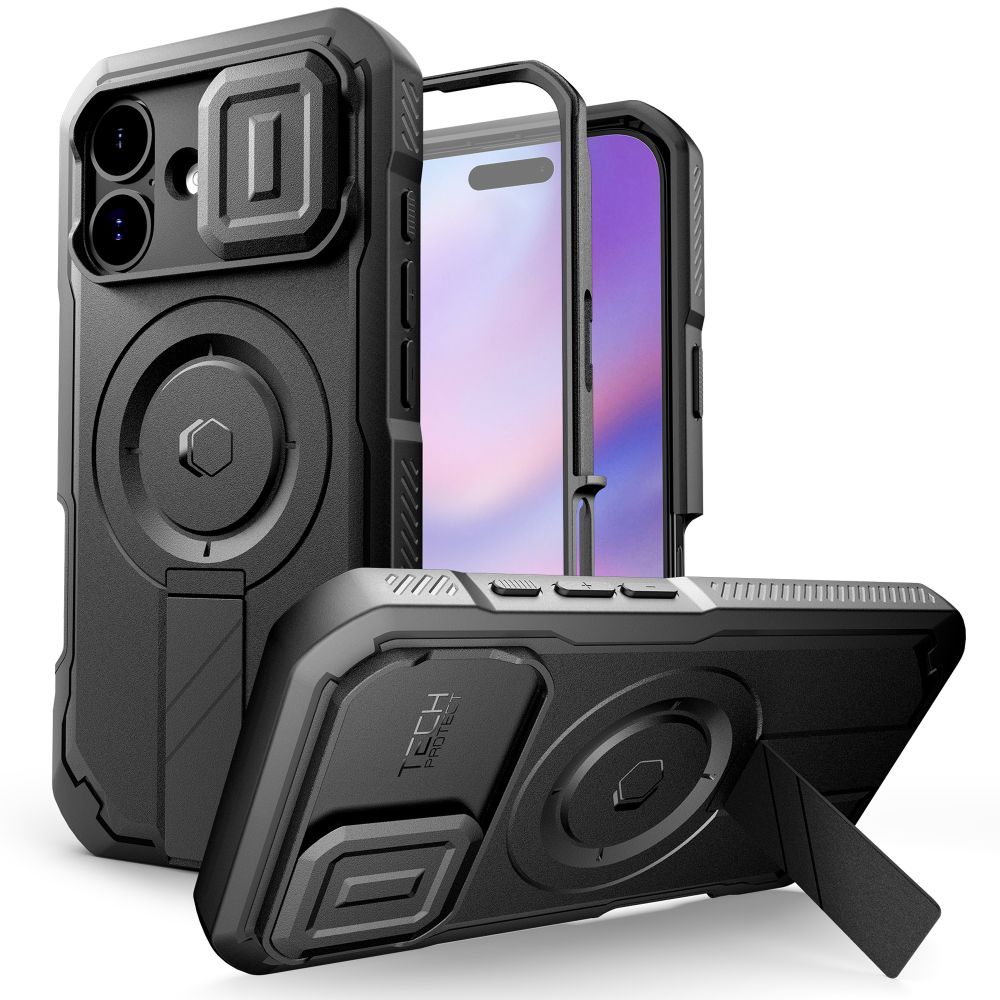 Tech-Protect Kevlar MagSafe Black Kryt iPhone 17