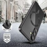 Tech-Protect Magflex MagSafe Black Kryt Samsung Galaxy S25 Fe