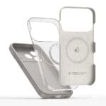 Tech-Protect Silicone MagSafe Stone Grey Kryt iPhone 17 Pro