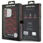AMG AMHMP16L24SSRRK Black Hardcase Silicone Graphics MagSafe Kryt iPhone 16 Pro