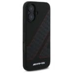 AMG AMHMP16S2SCFR Black Hardcase Checkered Flag Pattern MagSafe Kryt iPhone 16