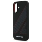 AMG AMHMP16S2SCFR Black Hardcase Checkered Flag Pattern MagSafe Kryt iPhone 16