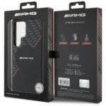 AMG Double Layer Rhombs MagSafe Black/Red Kryt Samsung Galaxy S25 Ultra