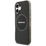 AMG Double Layer Transparent Smocked MagSafe Black Kryt iPhone 17