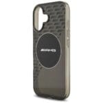 AMG Double Layer Transparent Smocked MagSafe Black Kryt iPhone 17