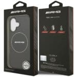 AMG Double Layer Transparent Smocked MagSafe Black Kryt iPhone 17