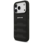 AMG Leather Debossed Lines Logo Black Kryt iPhone 17 Pro