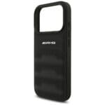 AMG Leather Debossed Lines Logo Black Kryt iPhone 17 Pro
