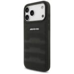 AMG Leather Debossed Lines Logo Black Kryt iPhone 17 Pro Max