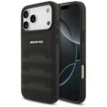 AMG Leather Debossed Lines Logo Black Kryt iPhone 17 Pro Max