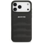 AMG Leather Debossed Lines Logo Black Kryt iPhone 17 Pro Max