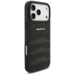 AMG Leather Debossed Lines Logo Black Kryt iPhone 17 Pro Max
