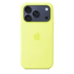 Apple MGFF4ZM/A Silicone Case with MagSafe Neon Yellow Kryt iPhone 17 Pro
