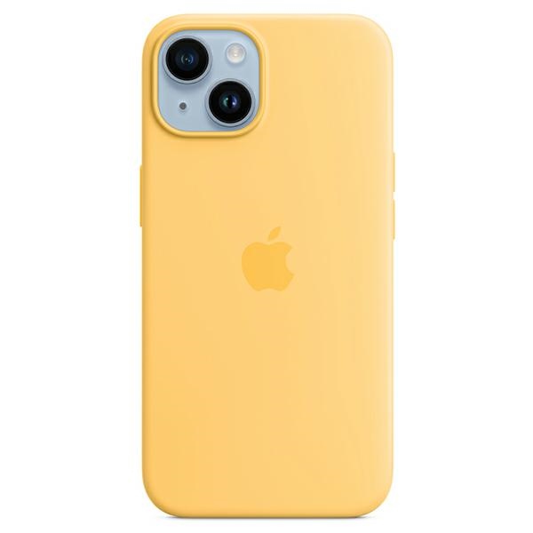 Apple MPTD3ZM/A MagSafe Sunglow Silicone Case Kryt iPhone 14 Plus/15 Plus