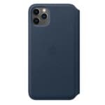 Apple MY1P2ZM/A Navy Leather Book Kryt iPhone 11 Pro Max