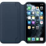 Apple MY1P2ZM/A Navy Leather Book Kryt iPhone 11 Pro Max