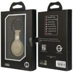 Audi Case Synthetic Leather AirTag Beige AU-ATKR-Q3/D1-BG
