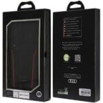 Audi Genuine Leather MagSafe S921 Black-Red Hardcase AU-TPUPC-R8/D3-RD Kryt Samsung Galaxy S24