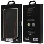Audi Genuine Leather MagSafe S928 Black-Red Hardcase AU-TPUPCU-R8/D3-RD Kryt Samsung Galaxy S24 Ultra