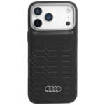 Audi GT Synthetic Leather MagSafe Black Kryt iPhone 17 Pro Max