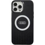 Audi IML Big Logo MagSafe Black Hardcase AU-IMLMIP13PM-Q5/D2-BK Kryt iPhone 13 Pro Max
