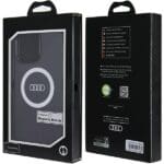 Audi IML Big Logo MagSafe Black Hardcase AU-IMLMIP14PM-Q5/D2-BK Kryt iPhone 14 Pro Max